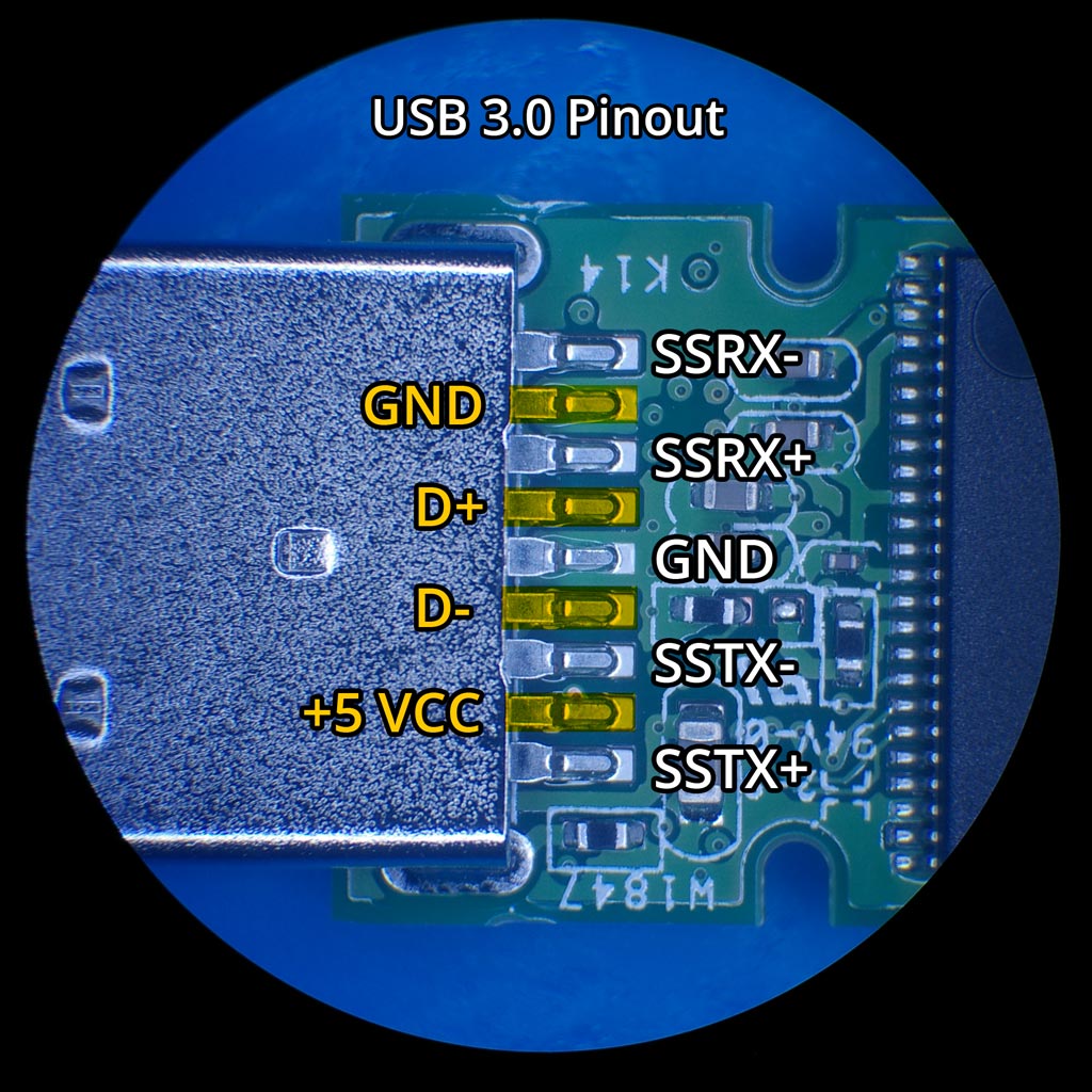 usb 3 0 pin assignment